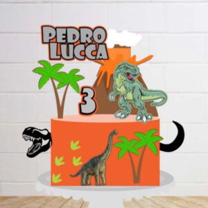 Arquivo Digital Topo de Bolo Dinossauros 3