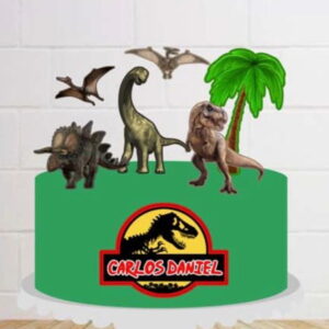Arquivo Digital Topo de Bolo Dinossauros