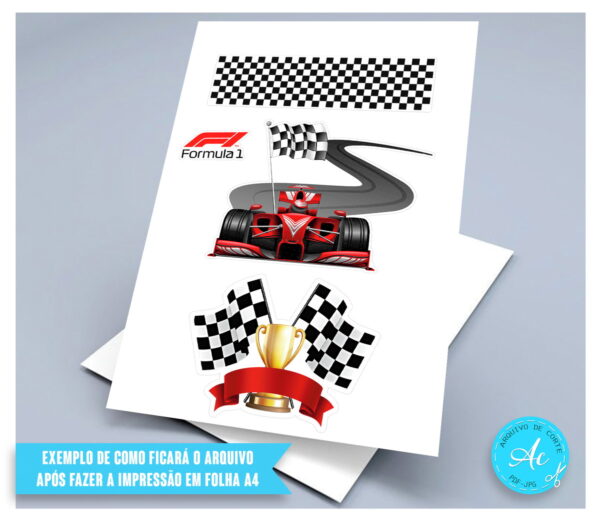 Arquivo Digital Topo de Bolo Formula 1 #1 - Image 3