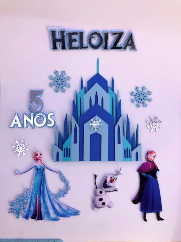 Arquivo de Corte Topo de Bolo Frozen