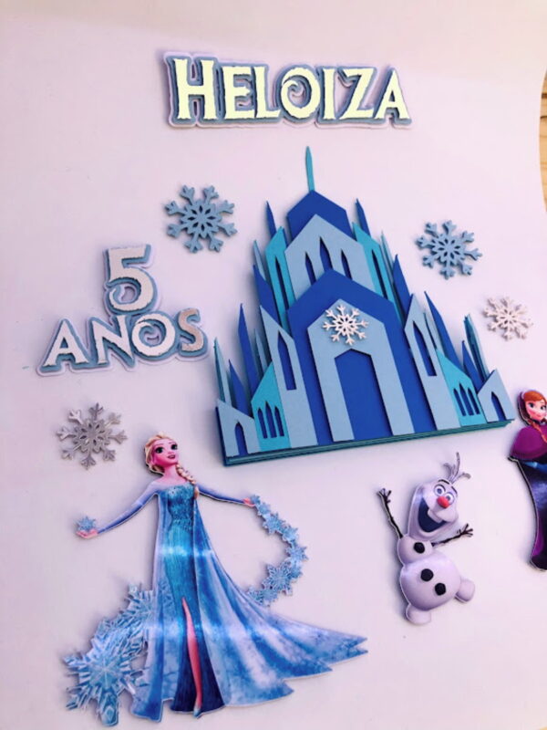 Arquivo de Corte Topo de Bolo Frozen - Imagem 2