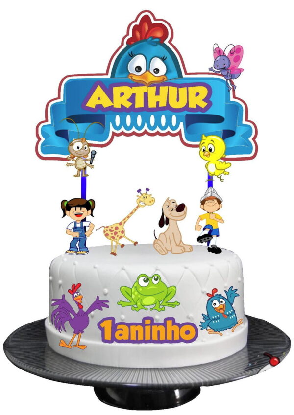 ARQUIVO DIGITAL TOPO DE BOLO GALINHA PINTADINHA