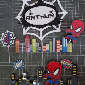 Arquivo digital topo de Bolo Homem aranha baby