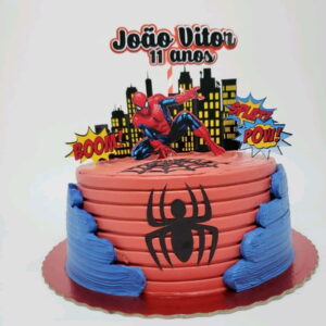 ARQUIVO DIGITAL- Topo de bolo homem aranha