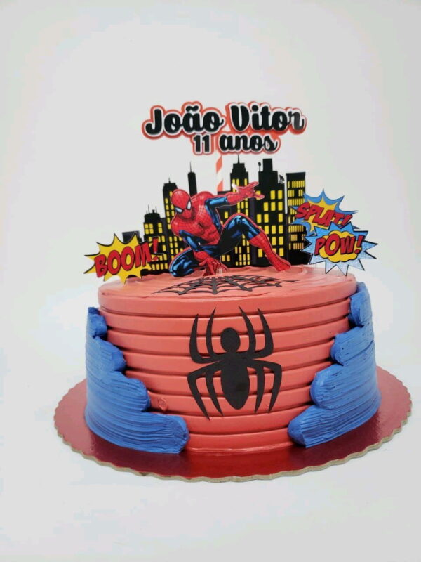 ARQUIVO DIGITAL- Topo de bolo homem aranha