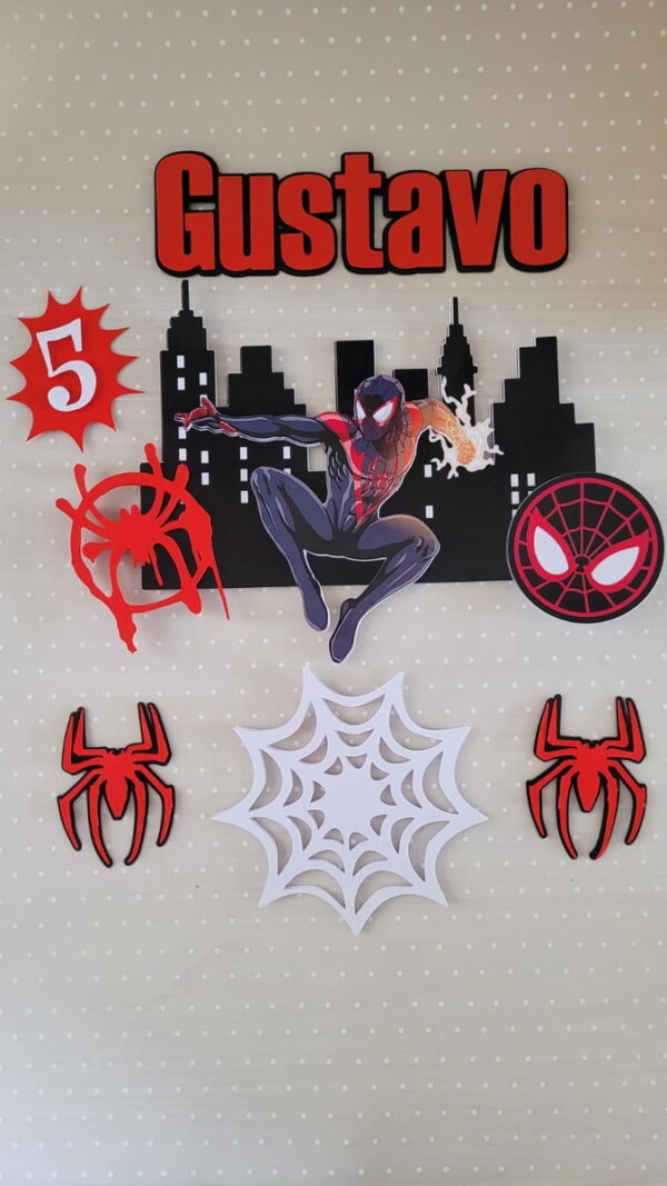 Arquivo Digital Topo de Bolo Homem Aranha - Imagem 2