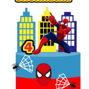 Arquivo Digital Topo de Bolo Homem Aranha Menino e Menina