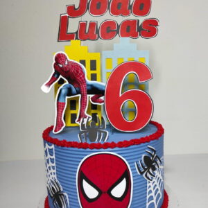 Arquivo Digital Topo de Bolo Homem Aranha