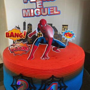 Arquivo Digital Topo de Bolo Homem Aranha