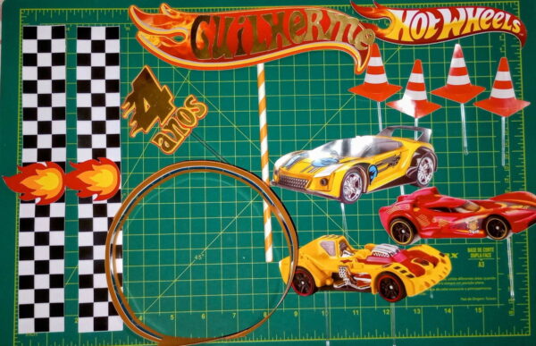 Arquivo Digital Topo de Bolo Hot Wheels