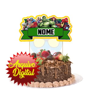 Arquivo Digital Topo de Bolo Hulk