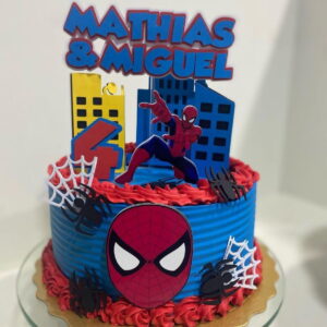 Arquivo Digital Topo de Bolo Infantil Homem Aranha