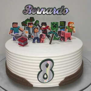 Arquivo Digital Topo de Bolo Minecraft