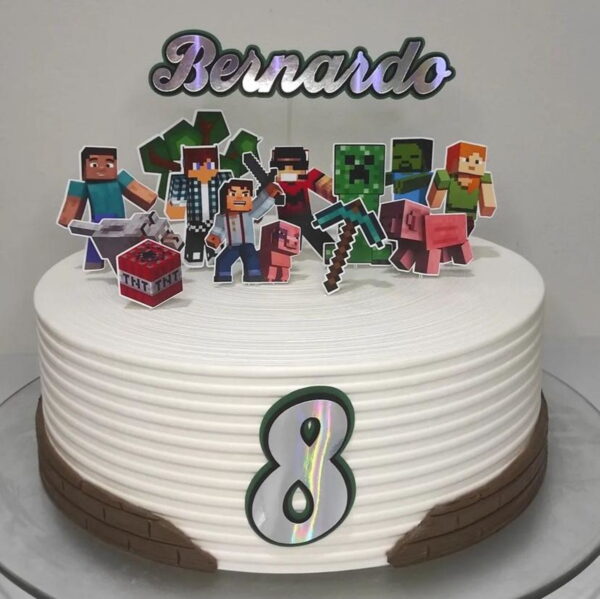 Arquivo Digital Topo de Bolo Minecraft