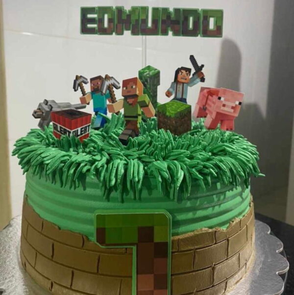 Arquivo Digital Topo de Bolo Minecraft