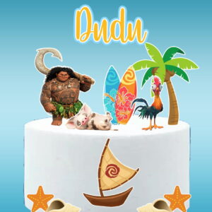 Arquivo digital Topo de bolo Moana Maui #1 PDF/JPG