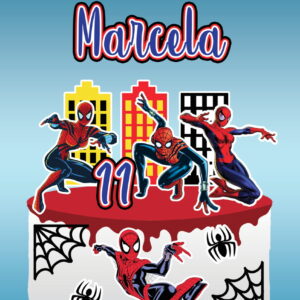 Arquivo digital Topo de bolo Mulher Aranha #1 PDF/JPG