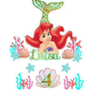 Arquivo Digital - Topo De Bolo Princesa Ariel