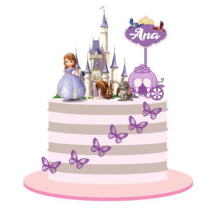 Arquivo Digital - Topo de Bolo Princesa Sofia
