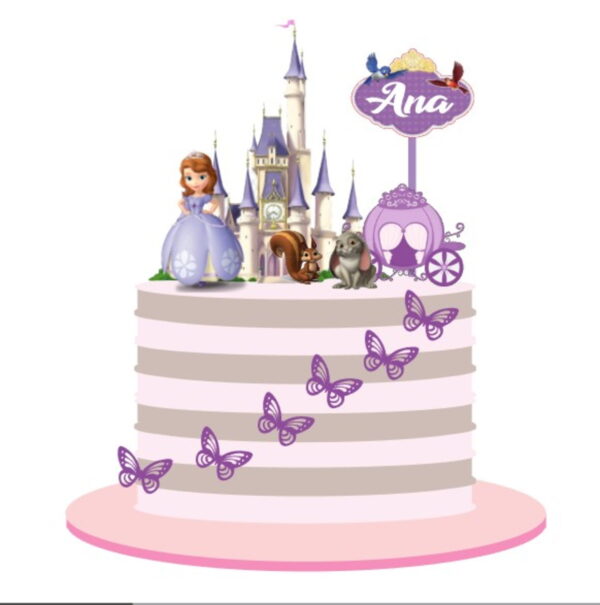 Arquivo Digital - Topo de Bolo Princesa Sofia