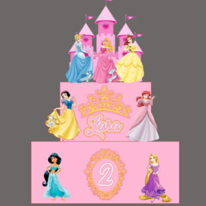 ARQUIVO DIGITAL - Topo de bolo princesas
