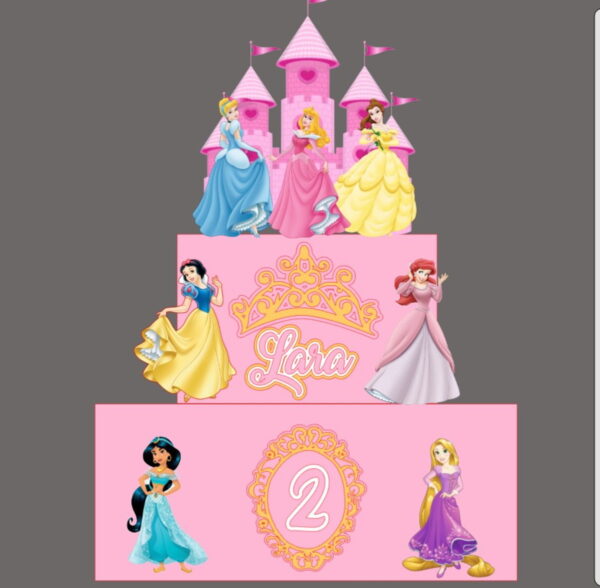 ARQUIVO DIGITAL - Topo de bolo princesas