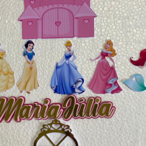 Arquivo Digital Topo de Bolo Princesas