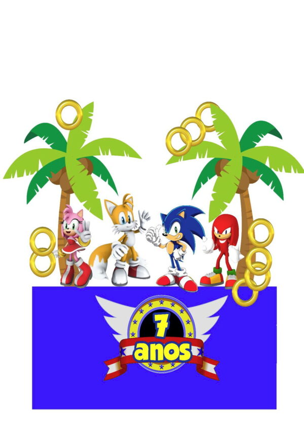 ARQUIVO DIGITAL TOPO DE BOLO SONIC
