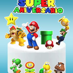 Arquivo digital Topo de bolo Super Mario #2 PDF/JPG