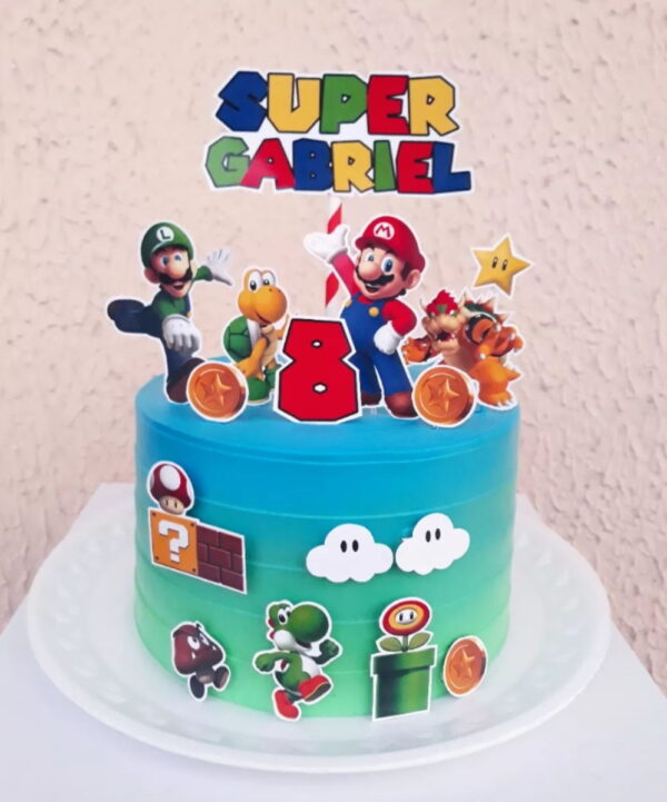 Arquivo Digital Topo de Bolo Super Mario #5 Pdf/jpg/png