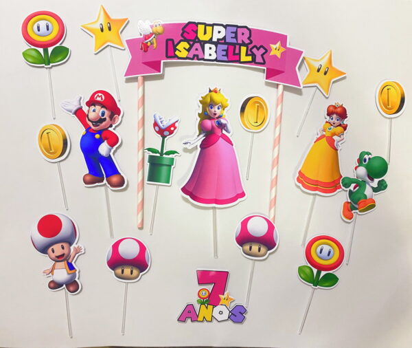 Arquivo Digital - Topo de Bolo Super Mario - Image 2