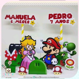 ARQUIVO DIGITAL - Topo de bolo Super Mario