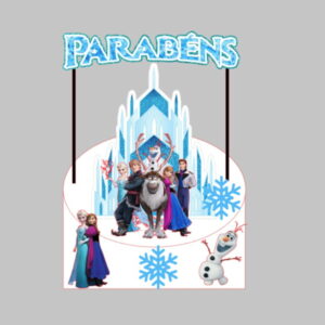 Arquivo Digital Topo de Bolo Tema Frozen1