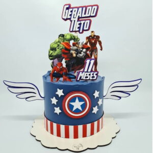 ARQUIVO DIGITAL - Topo de bolo Vingadores 2