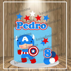 Arquivo em Camadas Capitão America Cute
