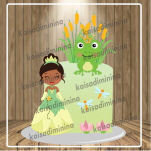 Arquivo em camadas Princesa Tiana cute