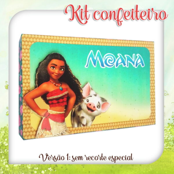 Arquivo Corte - Kit Confeiteiro Moana