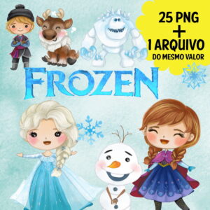 Arquivo/ Kit Digital Frozen Aquarela (+ 1 Arquivo) (119)