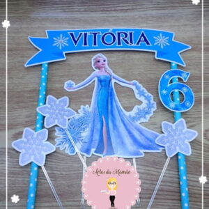 Arquivo para corte topo bolo Elsa Frozen