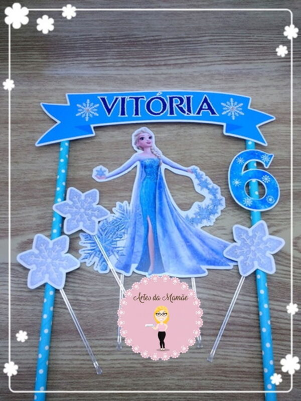 Arquivo para corte topo bolo Elsa Frozen