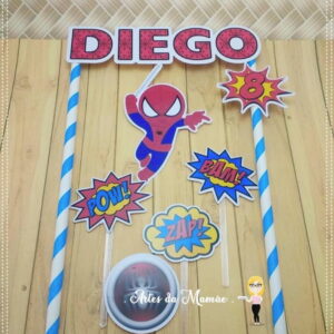 Arquivo para corte topo bolo Homem Aranha Cute