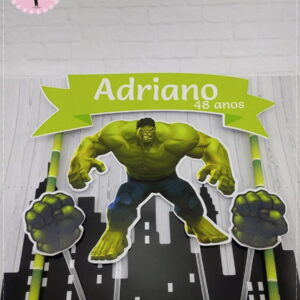 Arquivo para corte topo de bolo Hulk