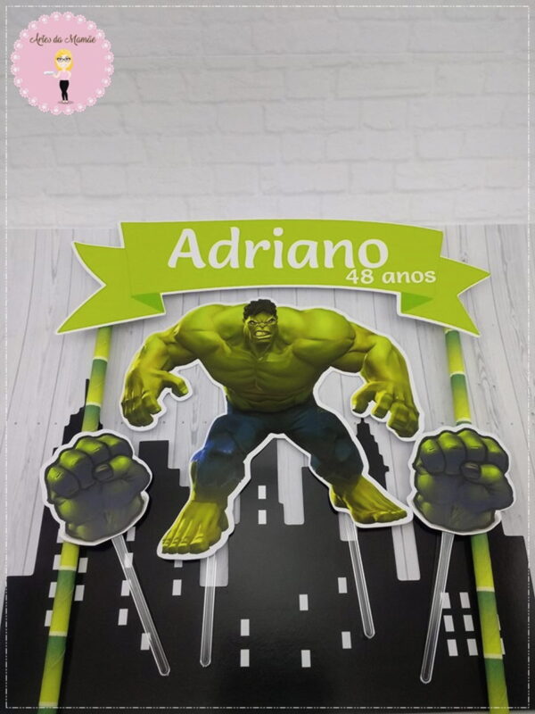 Arquivo para corte topo de bolo Hulk
