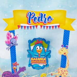 arquivo para topo de bolo da galinha pintadinha