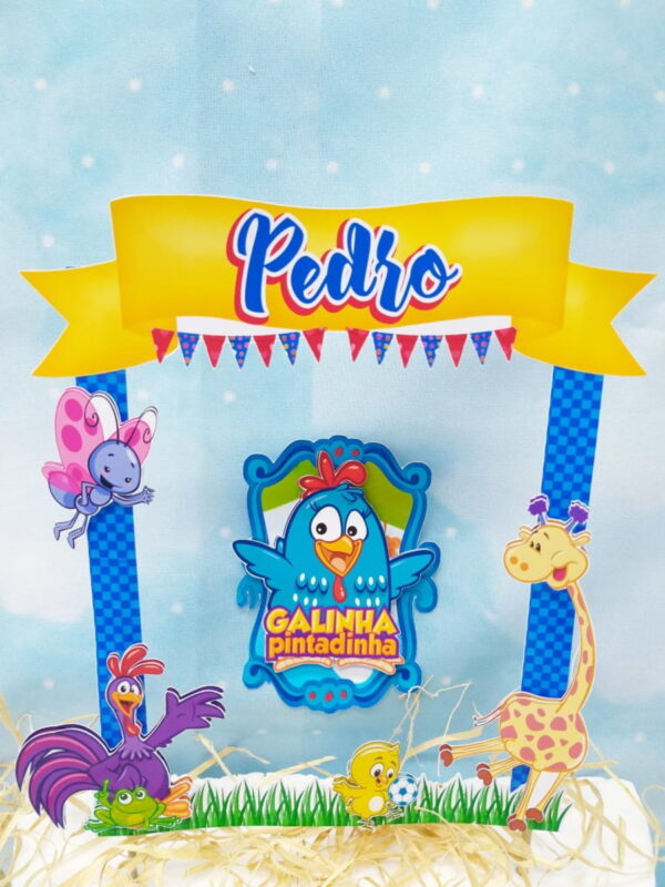arquivo para topo de bolo da galinha pintadinha