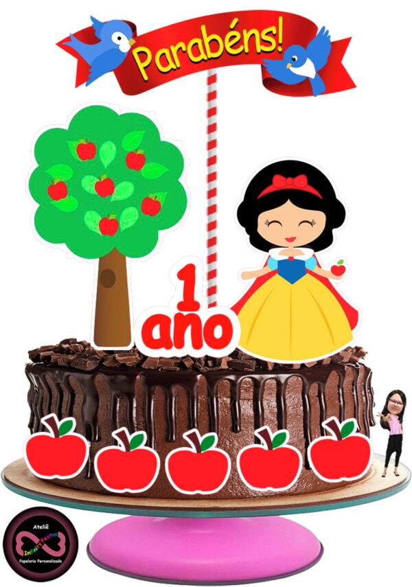 ARQUIVO PSD – Topo de Bolo – Branca de Neve