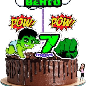 Arquivo Psd – Topo De Bolo – Hulk Baby