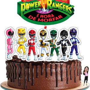 ARQUIVO PSD – Topo de Bolo – Power Rangers