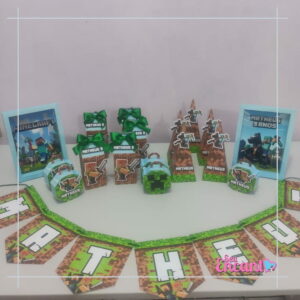Arquivo Silhouette - Kit Festa Minecraft