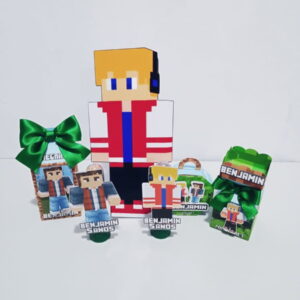 Arquivo Silhouette - Kit Festa Minecraft